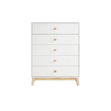 Alaterre Furniture MOD 35"W 5-Drawer Chest AJMD0220WH